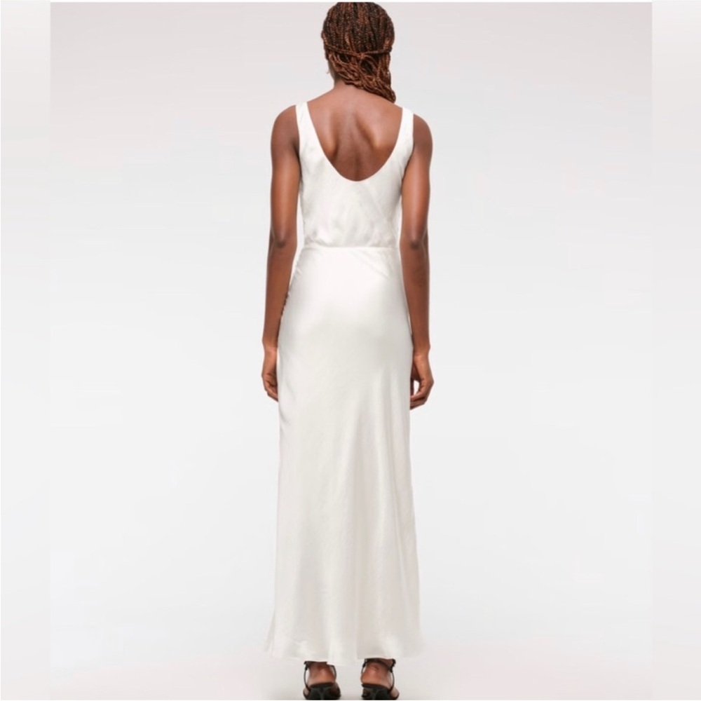 NWT Abercrombie & Fitch Cowl Neck Draped Maxi Dress Sz S - Picture 2 of 9